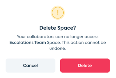 Delete space 4
