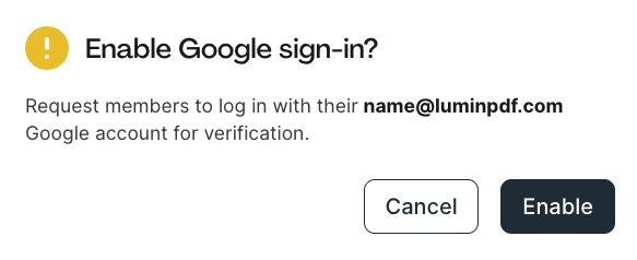 Enforce Google 3