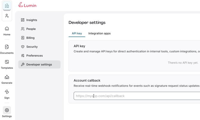 Lumin Sign Salesforce_Callback
