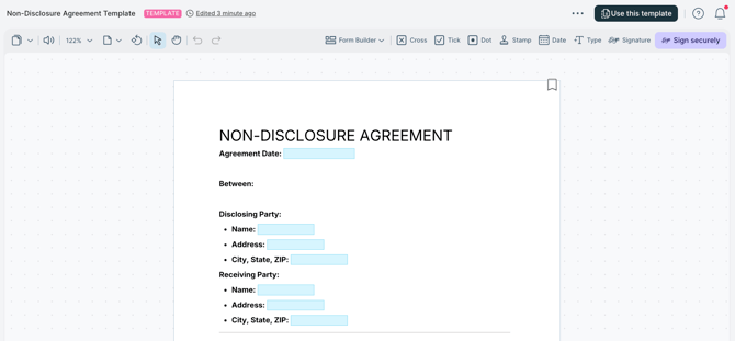 PDF - Fillable field
