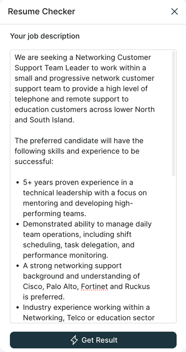 Resume checker 3