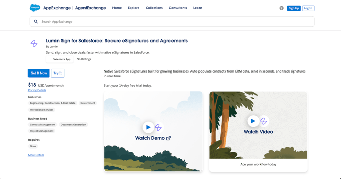 Salesforce App Exchange