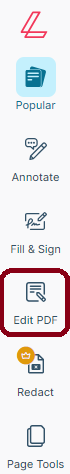 How can I edit my PDF?