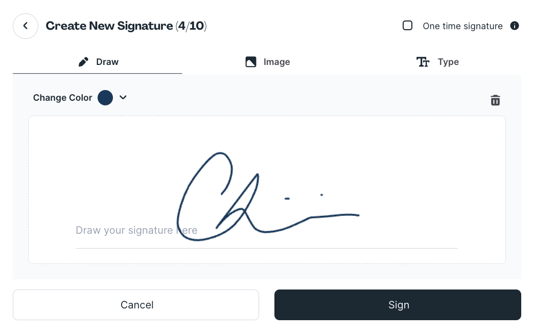 How do I create a signature in Lumin Sign?